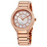 Buy Shop Michael Kors Kerry Mother of Pearl Dial Rose Gold Steel Strap Watch for Women - MK3313 USA Online