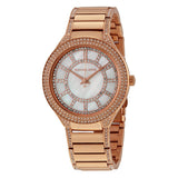 Buy Shop Michael Kors Kerry Mother of Pearl Dial Rose Gold Steel Strap Watch for Women - MK3313 USA Online