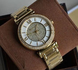 Buy Shop Michael Kors Kerry Mother of Pearl Dial Rose Gold Steel Strap Watch for Women - MK3333 USA Online