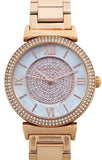 Buy Shop Michael Kors Kerry Mother of Pearl Dial Rose Gold Steel Strap Watch for Women - MK3333 USA Online