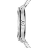 Buy Shop Michael Kors Kerry Mother of Pearl Dial Silver Stainless Steel Strap Watch for Women - MK3395 USA Online