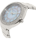 Buy Shop Michael Kors Kerry Mother of Pearl Dial Silver Stainless Steel Strap Watch for Women - MK3395 USA Online