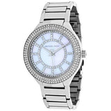 Buy Shop Michael Kors Kerry Mother of Pearl Dial Silver Stainless Steel Strap Watch for Women - MK3395 USA Online