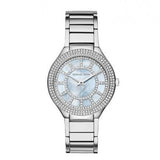 Buy Shop Michael Kors Kerry Mother of Pearl Dial Silver Stainless Steel Strap Watch for Women - MK3395 USA Online