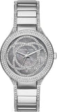 Buy Shop Michael Kors Kerry Mother of Pearl Dial Silver Strap Watch for Women - MK3480 USA Online