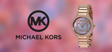 Buy Shop Michael Kors Kerry Purple Dial Rose Gold Stainless Steel Strap Watch for Women - MK3482 USA Online