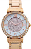 Buy Shop Michael Kors Kerry Mother of Pearl Dial Rose Gold Steel Strap Watch for Women - MK3333 USA Online
