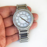 Buy Shop Michael Kors Kerry Silver Tone Silver Steel Strap Watch for Women - MK3311 USA Online