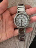 Buy Shop Michael Kors Kerry Silver Tone Silver Steel Strap Watch for Women - MK3311 USA Online