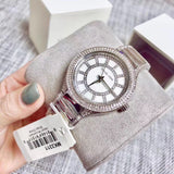 Buy Shop Michael Kors Kerry Silver Tone Silver Steel Strap Watch for Women - MK3311 USA Online