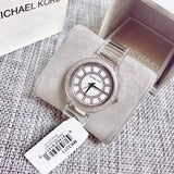Buy Shop Michael Kors Kerry Silver Tone Silver Steel Strap Watch for Women - MK3311 USA Online