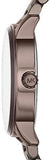 Buy Shop Michael Kors Kinley Brown Dial Brown Steel Strap Watch for Women - MK6245 USA Online