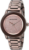 Buy Shop Michael Kors Kinley Brown Dial Brown Steel Strap Watch for Women - MK6245 USA Online