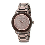 Buy Shop Michael Kors Kinley Brown Dial Brown Steel Strap Watch for Women - MK6245 USA Online