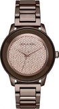 Buy Shop Michael Kors Kinley Brown Dial Brown Steel Strap Watch for Women - MK6245 USA Online