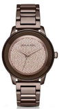 Buy Shop Michael Kors Kinley Brown Dial Brown Steel Strap Watch for Women - MK6245 USA Online