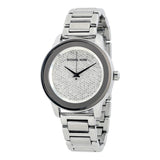 Buy Shop Michael Kors Kinley Diamond Pave Silver Dial Silver Steel Strap Watch for Women - MK5996 USA Online