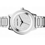 Buy Shop Michael Kors Kinley Diamond Pave Silver Dial Silver Steel Strap Watch for Women - MK5996 USA Online