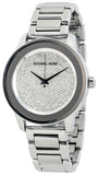 Buy Shop Michael Kors Kinley Diamond Pave Silver Dial Silver Steel Strap Watch for Women - MK5996 USA Online