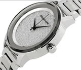 Buy Shop Michael Kors Kinley Diamond Pave Silver Dial Silver Steel Strap Watch for Women - MK5996 USA Online