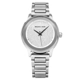 Buy Shop Michael Kors Kinley Diamond Pave Silver Dial Silver Steel Strap Watch for Women - MK5996 USA Online