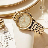 Buy Shop Michael Kors Kinley Gold Dial Gold Steel Strap Watch for Women - MK6209 USA Online
