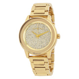 Buy Shop Michael Kors Kinley Gold Dial Gold Steel Strap Watch for Women - MK6209 USA Online