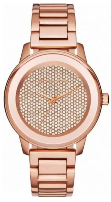 Buy Shop Michael Kors Kinley Rose Gold Dial Rose Gold Steel Strap Watch for Women - MK6210 USA Online