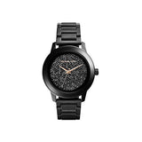 Buy Shop Michael Kors Kinley Silver Dial Black Steel Strap Watch for Women - MK5999 USA Online