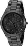 Buy Shop Michael Kors Kinley Silver Dial Black Steel Strap Watch for Women - MK5999 USA Online