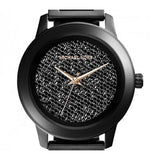 Buy Shop Michael Kors Kinley Silver Dial Black Steel Strap Watch for Women - MK5999 USA Online