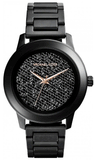 Buy Shop Michael Kors Kinley Silver Dial Black Steel Strap Watch for Women - MK5999 USA Online