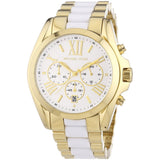 Buy Shop Michael Kors Bradshaw Chronograph White Dial Two Tone Steel Strap Watch For Women - MK5743 USA Online