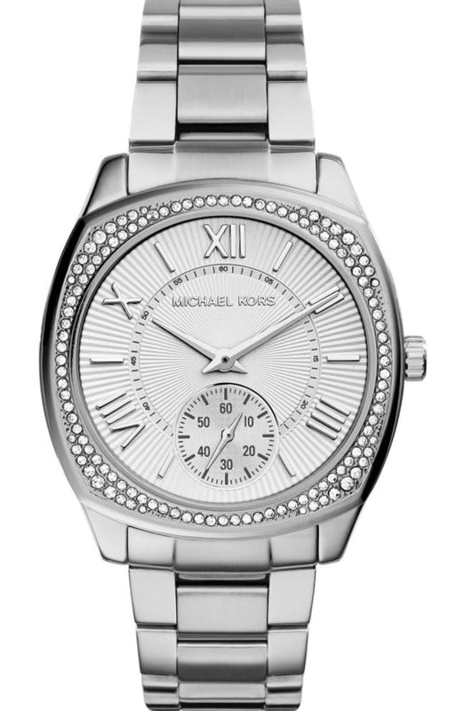 Buy Shop Michael Kors Bryn Quartz Silver Dial Silver Steel Strap Watch For Women - MK6133 USA Online