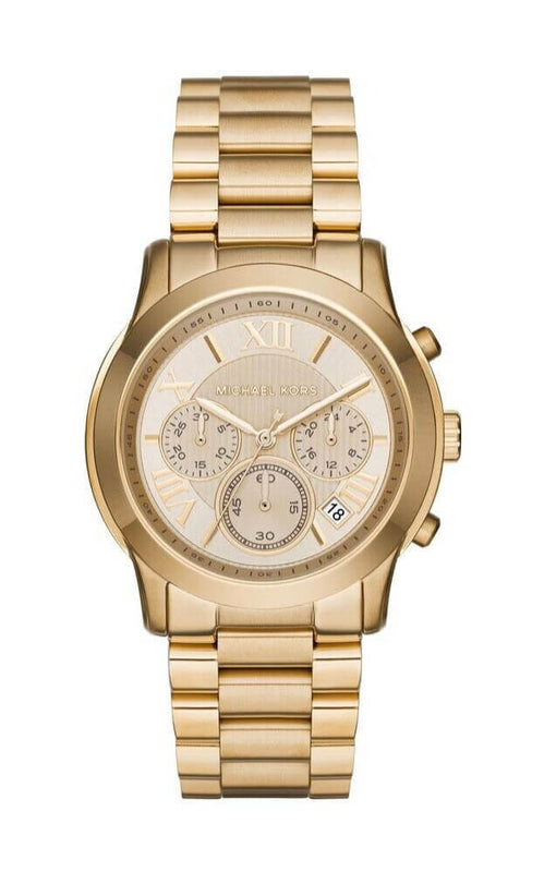 Buy Shop Michael Kors Cooper Gold Dial Gold Steel Strap Watch for Women - MK6274 USA Online