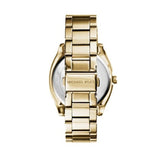 Buy Shop Michael Kors Byrn Quartz Gold Dial Gold Steel Strap Watch For Women - MK6134 USA Online