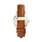 Buy Shop Michael Kors Catlin Champagne Dial Brown Leather Strap Watch for Women - MK2375 USA Online