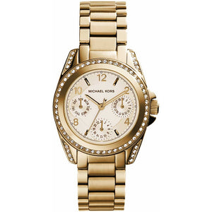 Buy Shop Michael Kors Blair Gold Dial Gold Steel Strap Watch for Women - MK5639 USA Online
