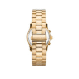 Buy Shop Michael Kors Runway Chronograph Blue Dial Gold Steel Strap Watch For Women - MK7353 USA Online