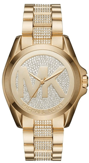Buy Shop Michael Kors Bradshaw Gold Dial Gold Steel Strap Watch for Women - MK6487 USA Online