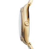 Buy Shop Michael Kors Kerry Mother of Pearl Dial Gold Steel Strap Watch for Women - MK3481 USA Online