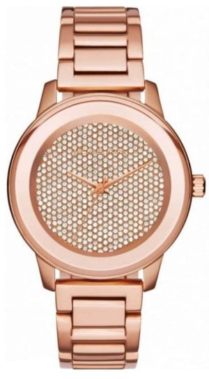 Buy Shop Michael Kors Kinley Rose Gold Dial Rose Gold Steel Strap Watch for Women - MK6210 USA Online