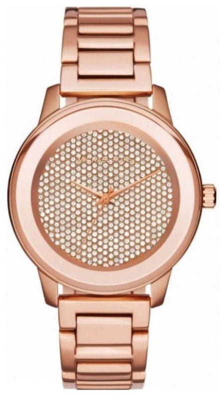 Buy Shop Michael Kors Kinley Rose Gold Dial Rose Gold Steel Strap Watch for Women - MK6210 USA Online