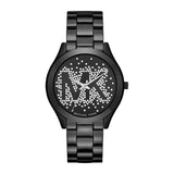 Buy Shop Michael Kors Slim Runway Black Dial Black Steel Strap Watch for Women - MK3589 USA Online