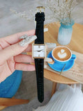 Buy Shop Michael Kors Lake Quartz White Dial Black Leather Strap Watch For Women - MK2762 USA Online