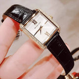 Buy Shop Michael Kors Lake Quartz White Dial Black Leather Strap Watch For Women - MK2762 USA Online