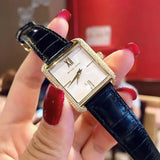 Buy Shop Michael Kors Lake Quartz White Dial Black Leather Strap Watch For Women - MK2762 USA Online