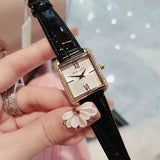 Buy Shop Michael Kors Lake Quartz White Dial Black Leather Strap Watch For Women - MK2762 USA Online