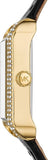 Buy Shop Michael Kors Lake Quartz White Dial Black Leather Strap Watch For Women - MK2762 USA Online