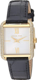 Buy Shop Michael Kors Lake Quartz White Dial Black Leather Strap Watch For Women - MK2762 USA Online